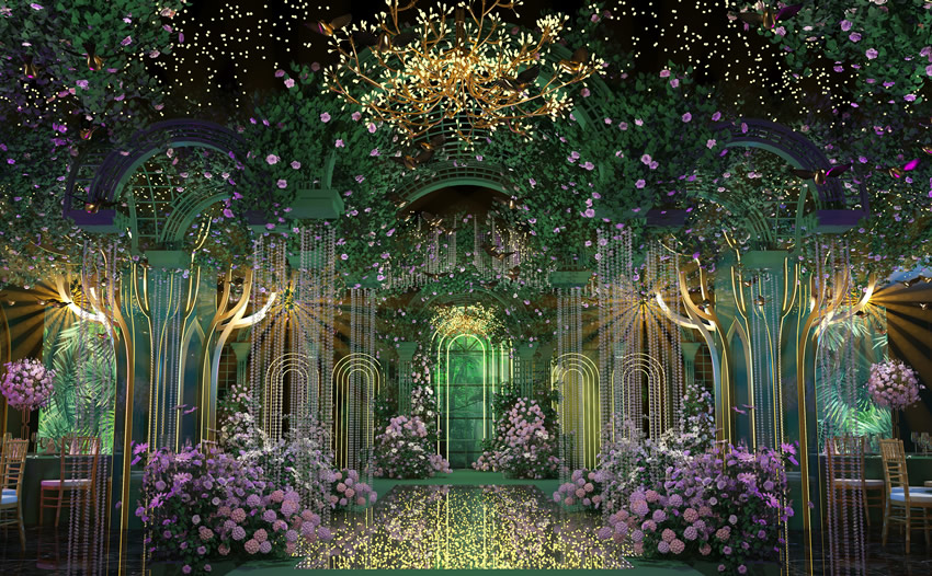 于田奇妙森林婚礼堂效果展示