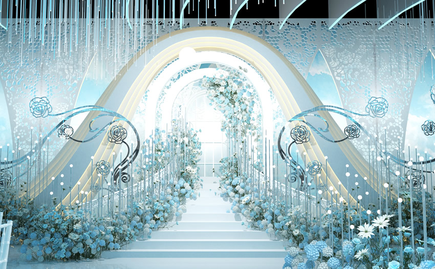 于田釡香烙馍村水晶厅效果展示