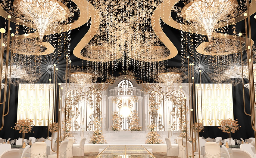 于田花木兰喜事汇金色大厅效果展示